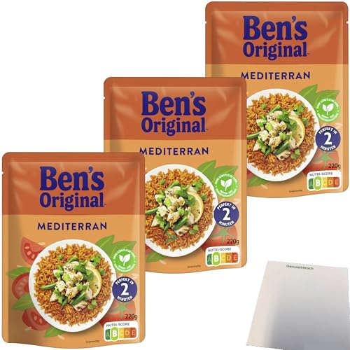 usy Bundle für Ben's Original Express Mediterran 3er Pack (3x220g Packung) + usy Block