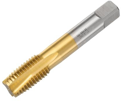 uxcell 1-8 UNC B2 Spiralgewindebohrer Gewindebohrer Gewindebohrer Gewindebohrer Titanbeschichtet 6542 Hochgeschwindigkeitsstahl Maschinengewindebohrer
