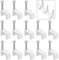 300 Pcs 8mm Cable Clips Nail in Cable Clips Flat Ethernet Cable Wall Clips Cable Tacks Coax Cable Clips Speaker Wire Clips Cable Nails for Cords Cat5/Cat5e/Cat6/Cat7 RJ45 Cord Clips