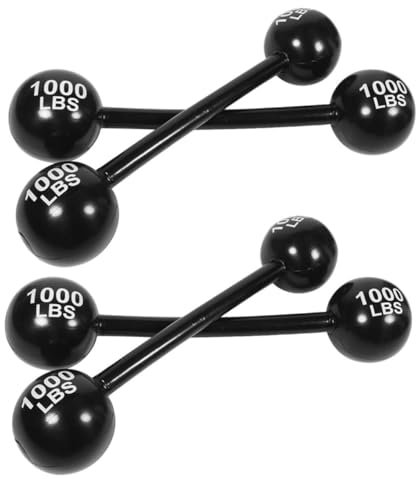 DRESSOOS 4stücke Teiliges Aufblasbares Langhantel Spielzeug Aus Dickem PVC Robustes Hantelset Für Junge Mädchen Party Cosplay Zubehör Tragbar Und Wiederverwendbar Für Fitness Zuhause