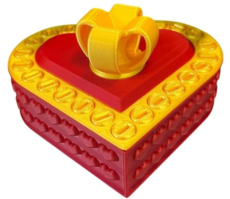 Generisch Nervige Geschenkbox, Annoyings Gift Box, Printed Herz Prank Box, Nervige Rätsel Geschenkbox Mit Schrauben, Lustige Valentinstag Geschenkbox
