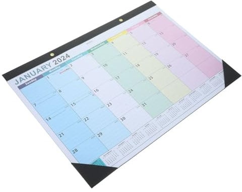 AUTSUPPL Wandkalender Englisch Kompakter Planer Zum Aufhängen Mehrzweck Zeitplankalender Für Büro Und Zuhause Papiermaterial Übersichtlicher Monatskalender Für Lehrer Und Studenten