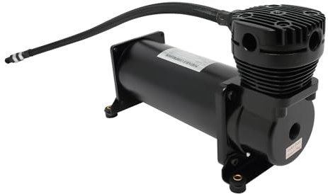 12V Air Compressor Portable Air Ride Suspension Compressor Pneumatic Tool with Filter and Screws, 1/4 Npt Air Tube Head Thread for Car Repair Shops, 4S Stores, 200PSI