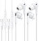 2 Pack USB C Earphones,Type C In Ear Headphones with Cable,HiFi Stereo Earbuds with Microphone and Volume Control,Compatible with iPhone 15/Samsung Galaxy S23/S22/15 Plus/Google Pixel/Huawi