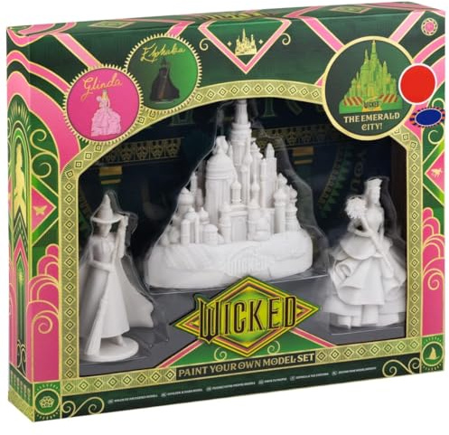 AJ Wicked Paint The Movie Figures Craft Set – Emerald City Models Painting Kit Christmas