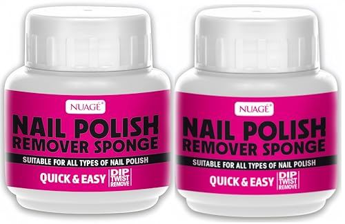 2x Nuage Nail Polish Remover Sponge – Bundled by GetInStyle Shop