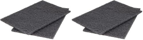 wolfcraft 2 Schleifvlies-Pads 150 x 230 x 10 mm fein - 5900000 - Zum Anschleifen, Entrosten und Polieren von Holz- und Metall-Oberflächen - Körnung: 800 (Packung mit 2)