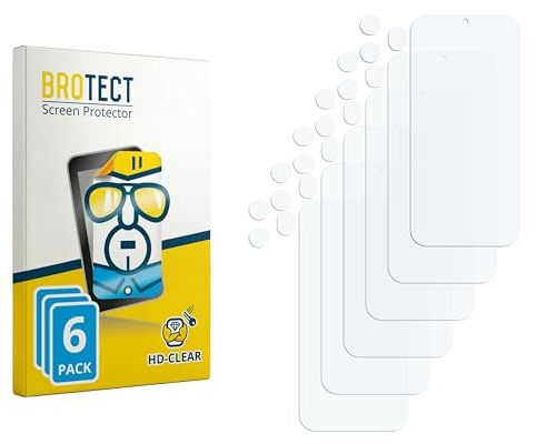 BROTECT 6 Stück Schutzfolie für Honor 600 Pro (Display+Kamera) Displayschutz Folie Made in Germany, Ultra-Klar