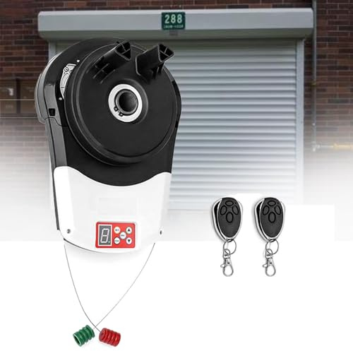 Abridor automático de puerta enrollable, abridor de puerta de garaje enrollable, fuerza de elevación 800N, acero inoxidable, para garaje, almacén, tienda, granero, granja, puertas correderas de