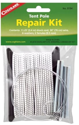 Relags Coghlans Zeltgestänge Reparatur Set Reparaturset, Mehrfarbig, One Size