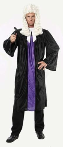 Judge Peignoir & Col Costume Déguisement - Taille Unique