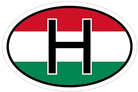 Kiwistar - Autoaufkleber - 10x6,6 cm - außen klebendKiwistar Autoaufkleber - Ungarn H Auto, Laptop, Fahrrad, LKW, Motorrad Mehrfarbig Autoaufkleber Aufkleber KFZ Flagge Fahne