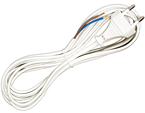 jarolift Anschlusskabel Netzkabel ohne Stecker für Rademacher RolloTron Gurtwickler Unterputz, 2-adriges Kabel, Universeller Eurostecker (Typ 26), 5 m