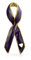 Epingle À Broche De Prévention Et De Sensibilisation Au Cancer Du Pancréas - Ruban Violet - Coeur Ouvert - Email - Plaqué Or - Accessoire D'Inspiration Pour Femmes