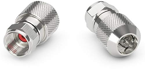 conecto® easyfit F-Stecker für Satanschluss Satkabel Koaxkabel mit Durchmesser 7,2mm bis 7,4mm 4 Stück