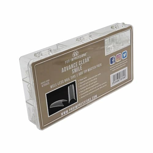 Advance Clear Smile Nail Tips Proimpressions (500 Tips)