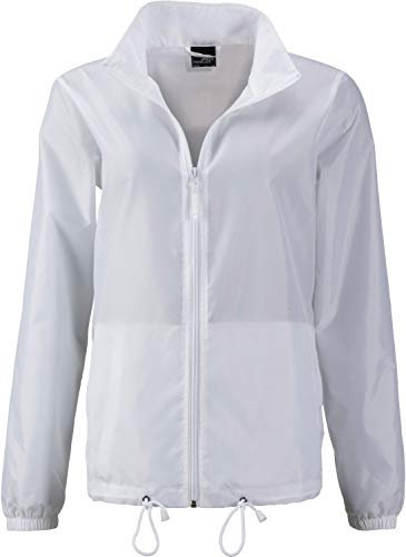 James & Nicholson Damen Ladies' Promo Jacket Jacke, Weiß (White), 34 (Herstellergröße: S)