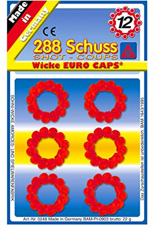 Sohni-Wicke Amorces 12er Ring 864 Schuss Munition Pistole Karneval Fasching Party
