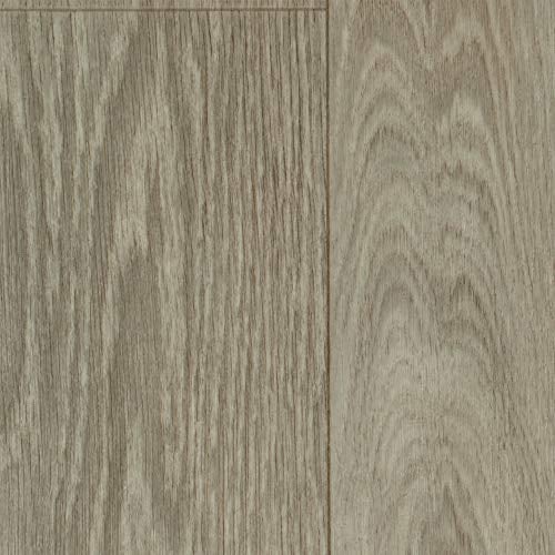 Vinylboden PVC Bodenbelag | Holzoptik Diele Eiche creme weiß hell | 400 und 500 cm Breite | Meterware | Variante: 3,5 x 5m