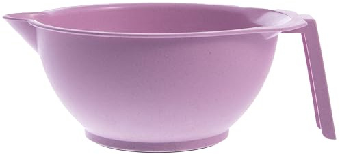 Kumi Wheat Pink Tint Bowl - Eco-Friendly, Durable Hair Tinting Tool with Non-Slip Base and Measuring Grid