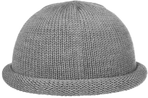 Lierys Winter Docker hat Women/Men - Made in Germany - Beanie Made of new Wool - Functional Knitted hat - Wool hat Autumn/Winter Grey One Size