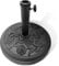 KEPLIN 12kg Cast Iron Effect Parasol Base with Floral Pattern – Heavy Duty Metal Garden Patio Furniture Stand for Umbrella, Canopy, Gazebo, Awning etc. – Diameter 45mm (12, Black)