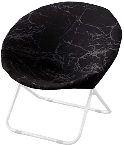 Yiida Round Saucer Chair Covers Only, Stretch Jacquard Moon Chair Slipcovers, Machine Washable Spandex Fabric Covers for Saucer Chair, Removable Chair Covers For Dining Home