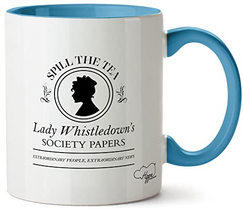 Hippowarehouse Lady Whistledown's Society Papers Headline Printed Mug Various Colour Options Ceramic Cup Kitchenware 11oz