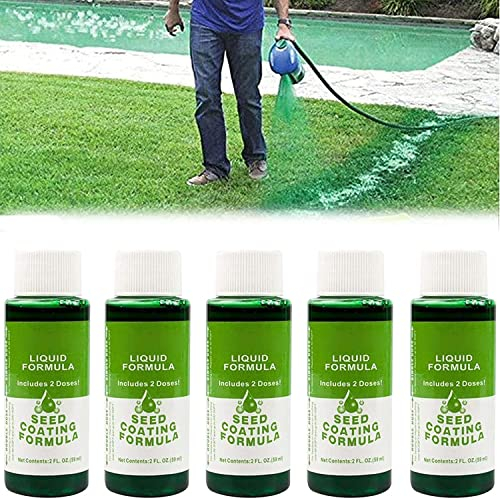 Liquido spray per semi da 59 ml, 5 bottiglie Spray liquido per mousse Semina domestica Cura del prato Liquido in crescita Prodotti per la cura del prato Accessori per annaffiatoio per semi