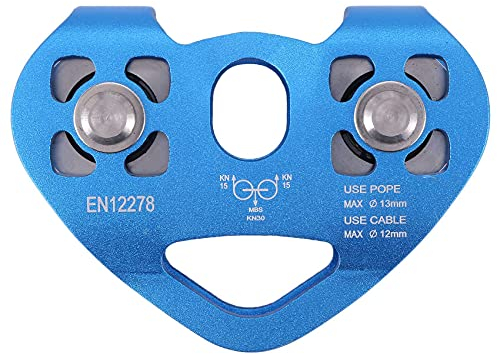 Zunedhys -Form-Doppel-Riemenscheiben--13mm Gerät-Hochgeschwindigkeits-Zipline-Laufkatze 24KN