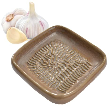 ANCKERAMIC® ORIGINAL Knoblauch Ingwer Muskat Keramikreibe aus FINNLAND-Nussbaum