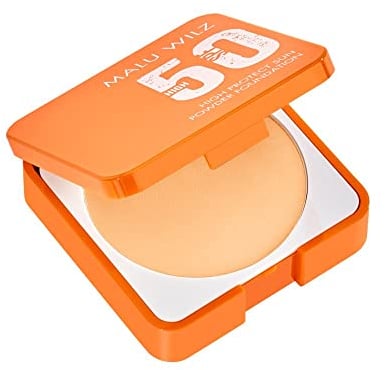 Malu Wilz High Protect Sun Powder Foundation SPF 50 I Nr. 90 Light Sand I 9,5 g I 2in1 Kosmetik I Hoher Sonnenschutz & natürlich mattierende Puder Foundation