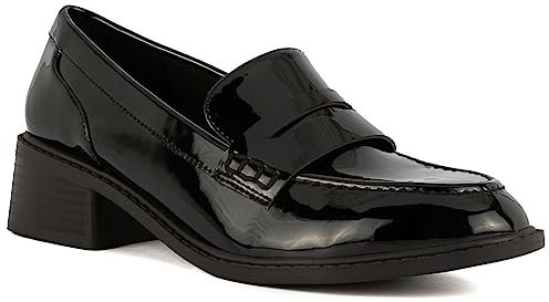 LONDON FOG Castille Damen-Slipper für Damen, Schwarz, 43 EU