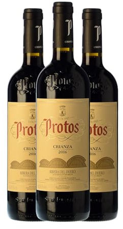 Protos Tempranillo Ribera del Duero Crianza 75 cl Vino tinto (Caja de 3 Botellas de 75 cl)