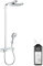 Colonne de douche HANSGROHE Raindance Select E EcoSmart chromée + nettoyant Briochin
