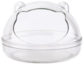 KieTeiiK Boîte à sable en plastique transparent pour hamster, chinchilla, gerbille, souris, plusieurs tailles