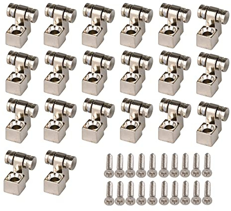 BQLZR Chrome Metal Roller String Trees for Electric Guitar 0.43x0.24Inch Pack of 20