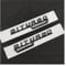GeRRiT yzw6688 Schwarz 3D Chrom Auto Buchstaben Kofferraum Kotflügel Abzeichen BITURBO 4MATIC Emblem Logo Aufkleber Kompatibel mit C43 / W205 W204 Zubehör (Color : Fender Black 2pcs)