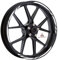 Autodomy Motorrad Felgenaufkleber Komplettset | Felgenrandaufkleber für 2 Räder 15 bis 19 Zoll | Felgen Aufkleber Motorrad Tuning | Felgenaufkleber Motorrad Racing Design (Weiß)