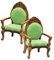 UPKOCH 2stücke Miniatur Armchair Modell Puppenhaus Möbel Zubehör Retro Holzoptik Für Mini-häuser Und Spielzeug Fördert Kreatives Spiel Und Handwerkskunst