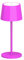 Wilmà Mini Lampada da Tavolo Senza Fili LED Ricaricabile Touch Control Waterproof Impermeabile IP54, Altezza 20 cm Base Anti Ribaltamento, 1000mAh 120 Lumen (Fucsia)
