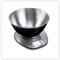 LITTLE BALANCE 8724 XB5 Inox, Balance de cuisine électronique, Bol à mélanger Inox 1,8 litres, 5 kg, Inox/Noir