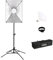 135W 5500K Softbox, FGen Upgraded Vierbeinigen Stand Foto Licht 83 CRI LED Monochrome Bulb, 50X70cm Foto Lighting Kit, 300cm Längeres Kabel mit E27-Schnittstelle für Fotostudio Licht