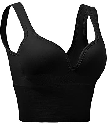 BH Damen Ohne Bügel BH Rückenfrei Wandelbaren Trägern Convertible Herausnehmbare Einlagen V-Ausschnitt Unsichtbar Rückenfreier Soft BH Zero Feel Bralette Täglicher BH Für Frauen