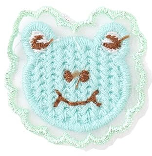 Blausky 60 Stück Patches,Bestickte Aufnäher,Frosch Applique,Mini-Patch,Obst Stickerei Tuch Paste,Gestickt Patches,DIY Bestickt Patches,3.5 x 3.5 cm,zum Basteln Nähen Bekleidung Mützen,Grün