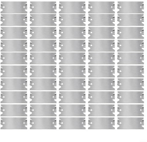 CWOQOCW 50 Pcs Nail Plate for Wood Studs, 2.5x1.5inch Stud Cable Protection Plate Cable Wire Protector Plate for Protect Pipes and Wiring