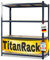 KARAT Schwerlastregal XXL, grau 177 x 160 x 60 cm, Lagerregal für Garage, Keller und Werkstatt - Steckregal, Weitspannregal, Kellerregal, Werkstattregal (TitanRack Big)