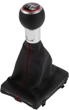 Partuto Perilla De Cambio De Marchas Manual De 5 Velocidades Con Cubierta - Perilla De Palanca De Cambios De Coche Con Cubierta - Para Audi A3 2008-2013 1 Pc
