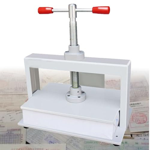 Papierpresse, Manuelle Buchpressen-Nippelmaschine, Hochleistungs-Buchbindereimaschine, Papier-Flachlegermaschine FüR Nippel, Gutscheine, BüCher,A3