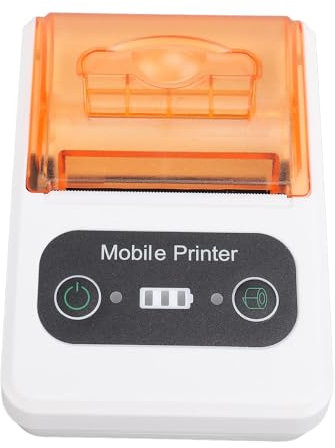 Impresora Térmica de Recibos de 58 Mm con WiFi Incorporado, Impresora Térmica de Tickets Portátil, Impresora para Etiquetas Directas con Hoja Dentada, Velocidad de Impresión